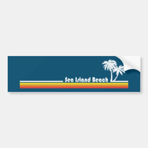 Sea Island Beach Georgia Bumpersticker