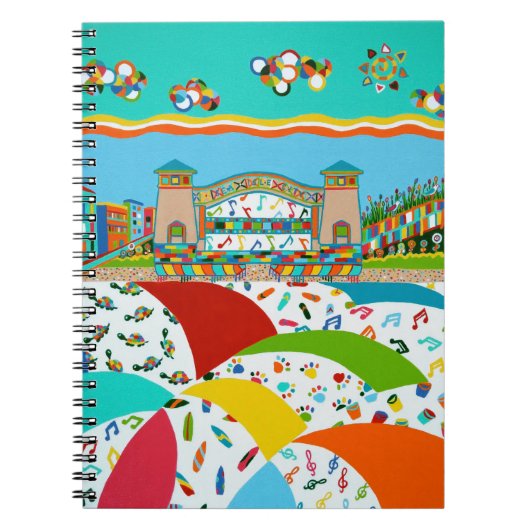 Sea Isle Band Shell Spiral Notebook Notitieboek (Voorkant)