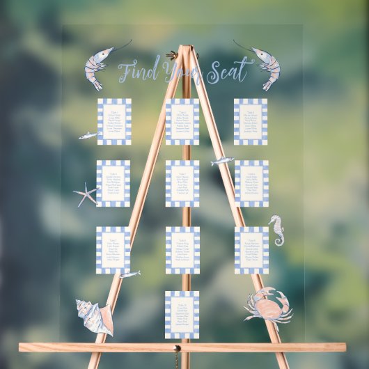 sea life acryl bord (Neutraal)