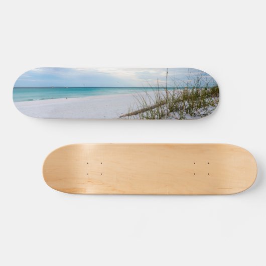 Sea Oats And White Sand Beach Morning Skateboard (Horizontaal)