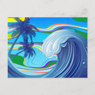 Sea Ocean big Wave Water carte postale