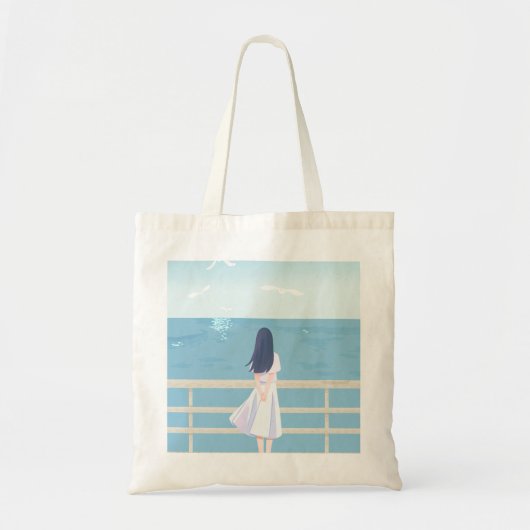 Sea of Stillness (Girl Version) Tote Bag (Voorkant)