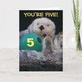 Sea Otters Photo Child's Birthday Kaart (Voorkant)