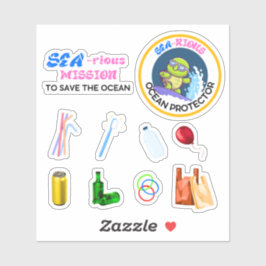 Sea-riously Fun Ocean Protector Scavenger Hunt Sticker