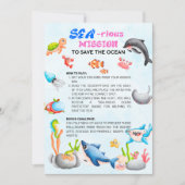 Sea-riouslyFun Ocean Protector Scavenger Hunt Card Kaart (Voorkant)