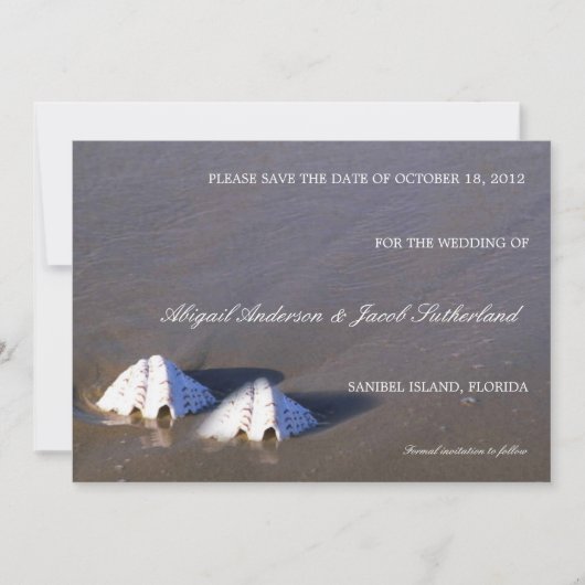 Sea Shell Brown -Enregistrer les cartes Date (Devant)