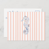 sea shell uitnodiging briefkaart (Voorkant / Achterkant)