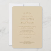Sea shells Art beach invitations de mariage (Dos)