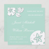 Sea Shells - enregistrer les cartes de date (Devant / Derrière)