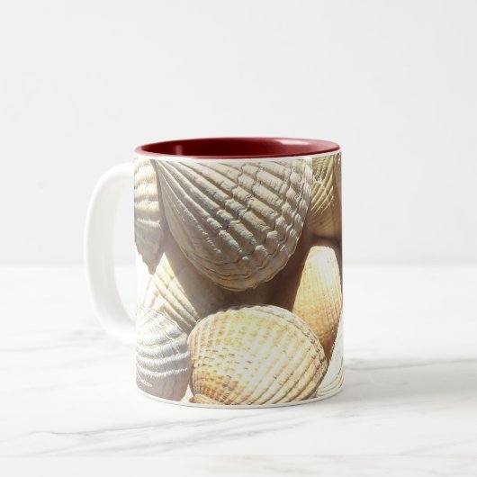 Sea Shells, Summer Beach Exotic Troptic Mug (Devant gauche)