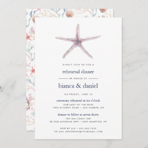 Sea Star Dîner de répétition Invitation