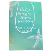 Sea Stars Mariage Merci Message Papier cadeau sac (Devant)