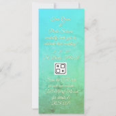 Sea Tidal Wave Sand Pattern Photo Invitation (Dos)