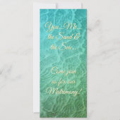 Sea Tidal Wave Sand Pattern Photo Invitation (Devant)