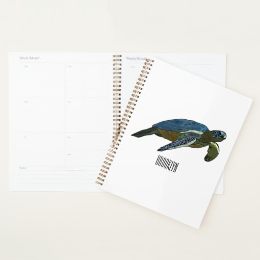 Sea turtle cartoon (Devant avec enveloppe)
