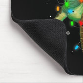 Sea Turtle Christmas Lights Funny Santa Hat Merry Muismat (Hoek)