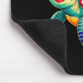 Sea Turtle Christmas Lights Santa Hat Xmas Family Muismat (Hoek)