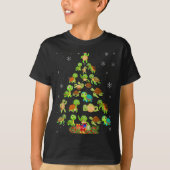 Sea Turtle Christmas Tree Matching Family Xmas Tre T-shirt (Voorkant)