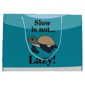 Sea Turtle Funny Groot Cadeauzakje (Achterkant)