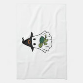 Sea Turtle Halloween Ghost Witch Hat Animal Lovers Theedoek (Verticaal)