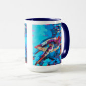 Sea Turtle Painting - Beach Home Decor Mok (Voorkant rechts)