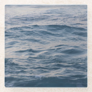 Sea water closeuds glazen onderzetter