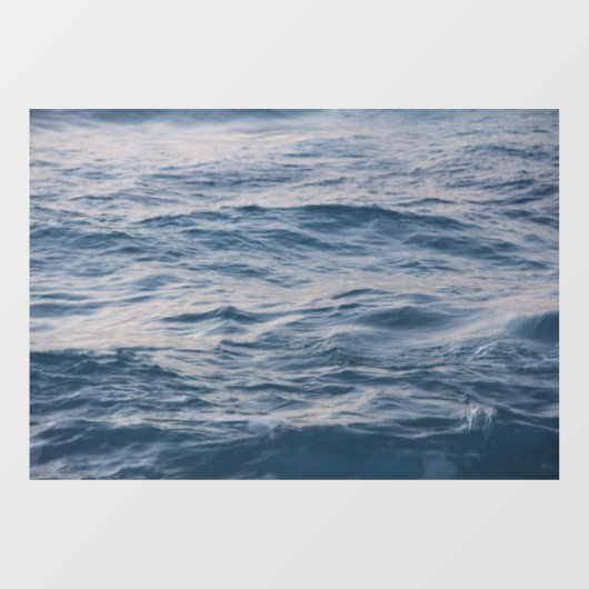 Sea water closeuds raamsticker (Vel)