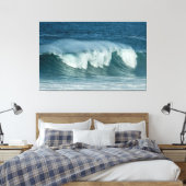  Sea with Wave Whisper Canvas Afdruk (Insitu (Slaapkamer))