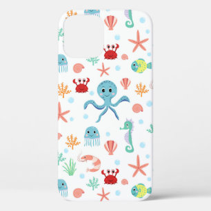 Sea World patroon iPhone 12 Pro Hoesje