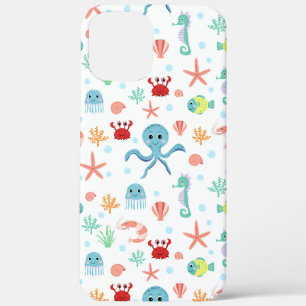 Sea World patroon iPhone 12 Pro Max Hoesje
