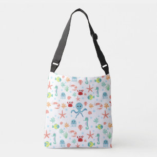 Sea World patroon Crossbody Tas