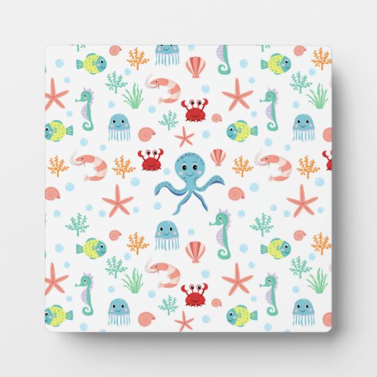 Sea World patroon Fotoplaat (Voorkant)