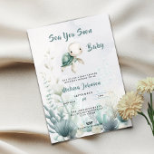 Sea You Soon Baby Shower Gender Neutral Invitation