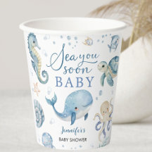 Sea You Soon Baby Shower Jongen Blauwe Oceaan