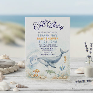 Sea You Soon Baby Shower Kaart