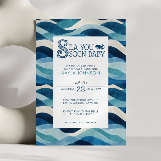 Sea You Soon Baby Shower Verhalenboek Whimsical Wa Kaart