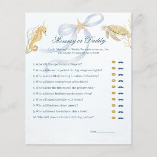 Sea You Soon Moeder of Vader Baby Shower Spel