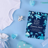 Sea You Soon Nautical Baby is on the Way Baby Kaart