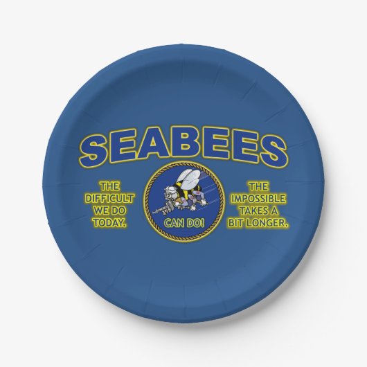 SEABEES - MOEILIJK VANDAAG, ONMOGELIJK EEN BEETJE  PAPIEREN BORDJE (Voorkant)