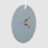 Seabird Reflection Photo Ornament (voorkant)