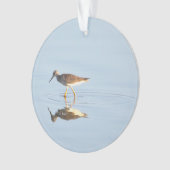 Seabird Reflection Photo Ornament (voorkant)