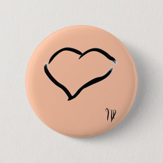 Seabirds tekening ronde button 5,7 cm (Voorkant)