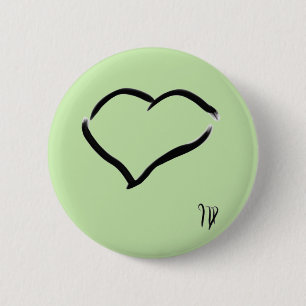 Seabirds tekening ronde button 5,7 cm