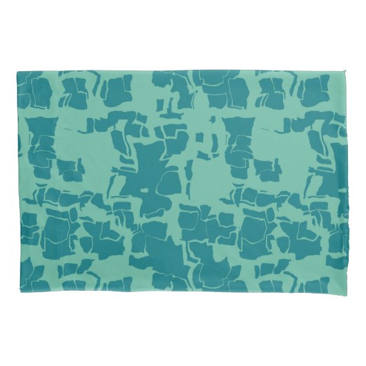 Seabolt Blau Abstract Kussensloop (Voorkant)