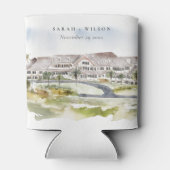 Seabrook Island Club South Carolina bruiloft Blikjeskoeler (Achterkant)