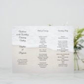 Seacoast Wedding Program Fotosjabloon drieledig (Staand voorkant)