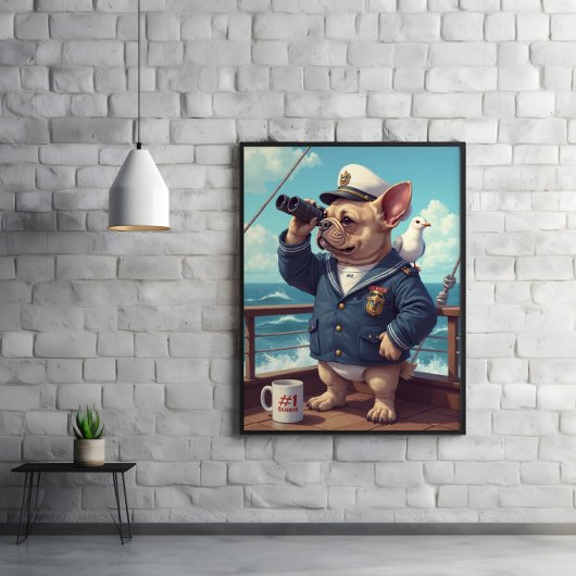 Seadog Ready: Waves, Watch, Woofs Ahead Poster