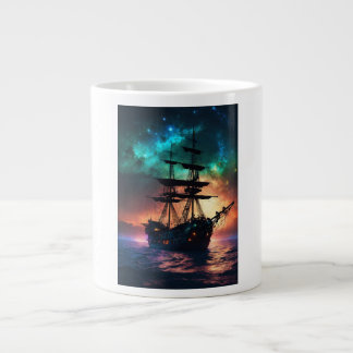 "Seafarer's Voyage Pirate Ship Cup" Extra Grote Beker