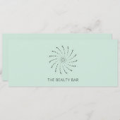 Seafoam Abstract Flower Elegant Cadeaubon (Voorkant / Achterkant)