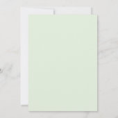 Seafoam Besbruine Wingerd Huwelijk Kaart (Achterkant)